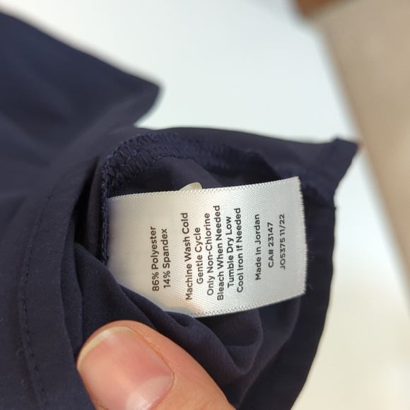 Talbots navy blue shift dress, petite medium - Picture 8 of 8